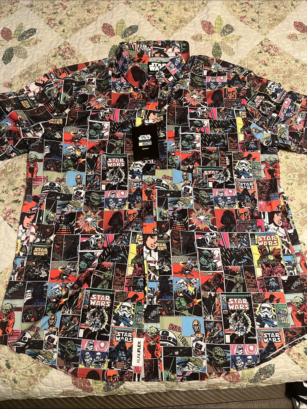 Star Wars Multicolor Comic-Panel Button-Down Shirt
